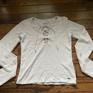 size XS while long sleeve Hollister with tie